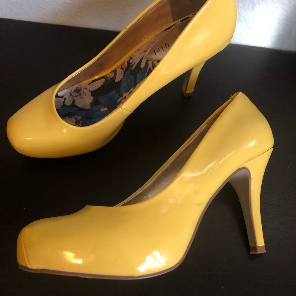 Madden Girl Yellow Heels